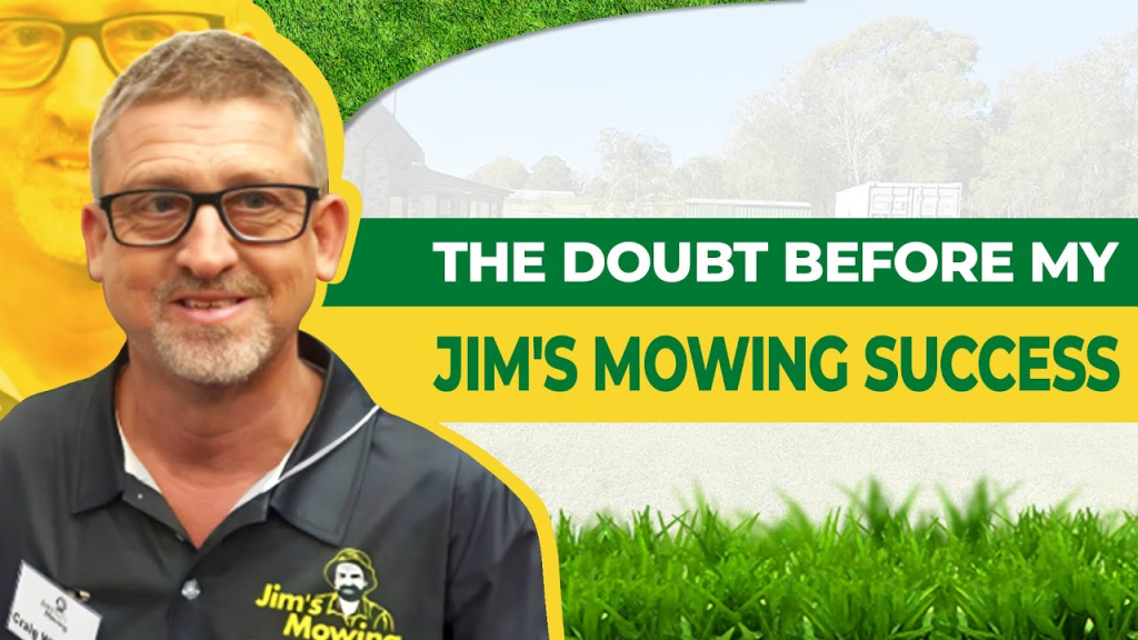 Craig Whatson of Jim’s Mowing in Denham Court with upgraded mowing equipment and trailer setup