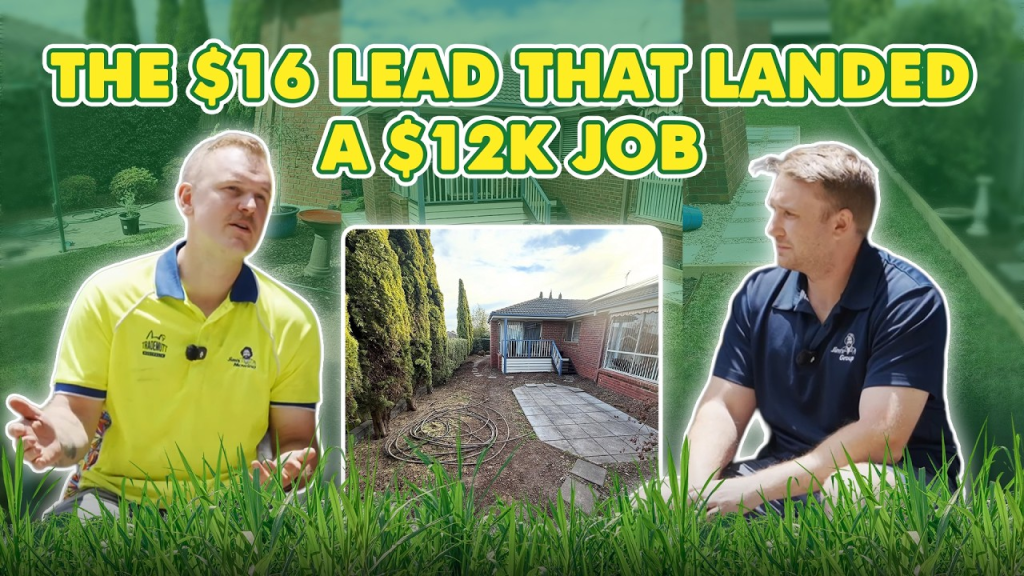 Mitchell Dennis building his Jim’s Mowing franchise in Belgrave during his first year
