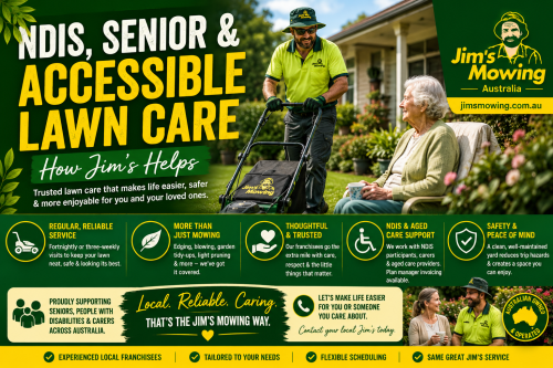 NDIS, Senior & Accessible Lawn Care: How Jim’s Helps