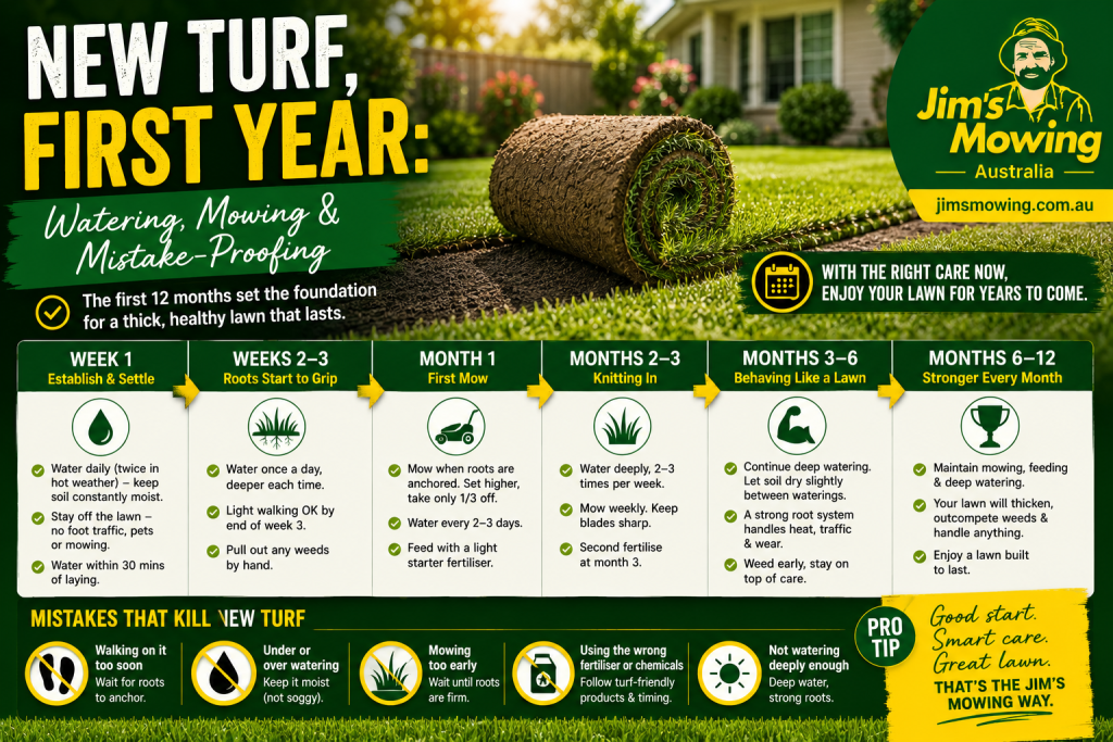 New Turf, First Year: Watering, Mowing and Mistake-Proofing