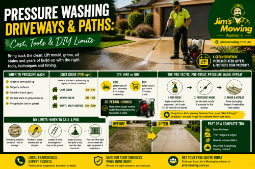 Pressure Washing Driveways & Paths: Cost, Tools & DIY Limits